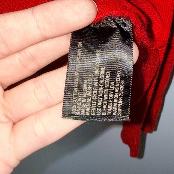 Worthington Womens NWT Sweater Size Petite XL Cherry Red Crew Neck Classic - Picture 6 of 7